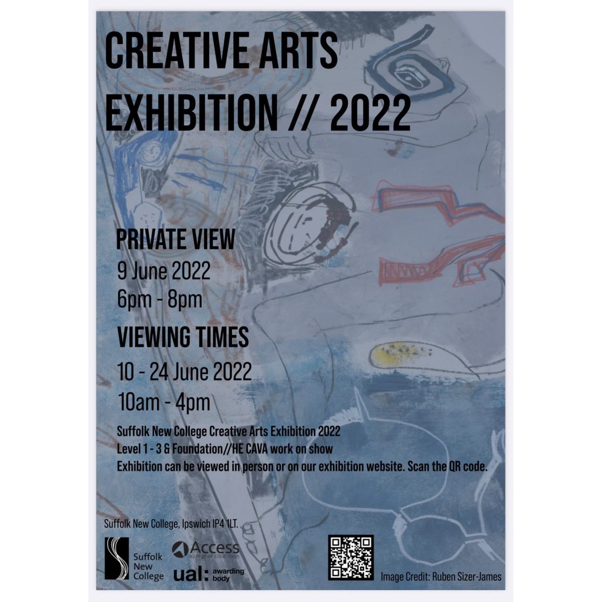 This week sees our friends at #SuffolkNewCollege launch their Creative Arts Exhibition end of year show. Be sure to check it out.