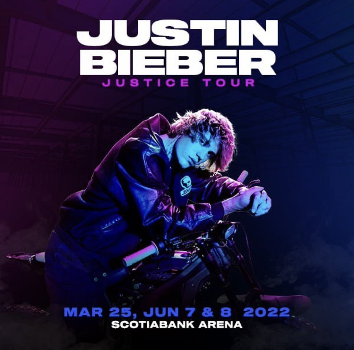 JusticeTdaily's tweet photo. Justin Bieber will be performing in Toronto, Ontario for a second show today!

🗓 June 7, 2022
📍 Scotiabank Arena 

#JusticeTourToronto 
#JusticeWorldTour https://t.co/xkz1thZGrF