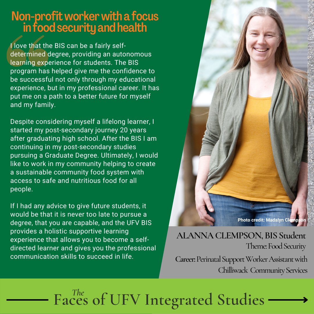Meet Alanna! A lifelong learner who started her educational journey 20 years after graduating from high school. The BIS program provided her the formal education to pursue success &amp; gain confidence in her career aspirations. Read her full story at: tinyurl.com/3ja6jj8n