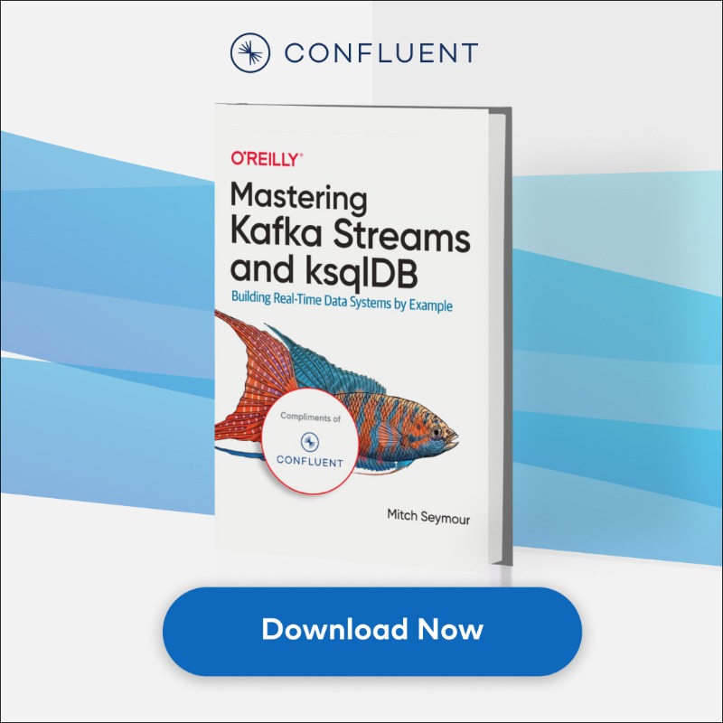 confluentinc's tweet photo. 🚨 Free eBook! 🚨 

Learn how Kafka Streams and ksqlDB can process, enrich, and transform data in real-time to help solve challenging business problems! 

Download Free! ⏰