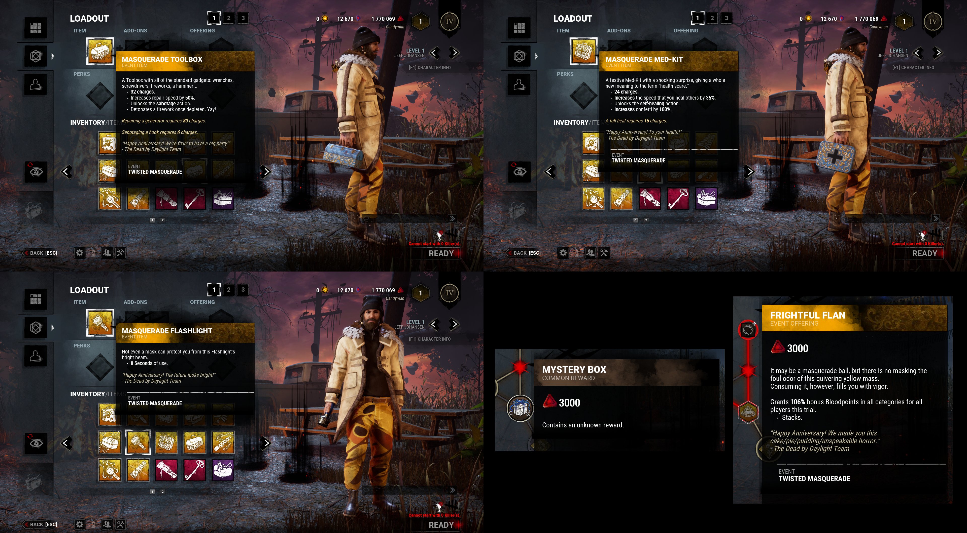 Dbdleaks Anniversary Event New Items Offering Deadbydaylight Dbdleaks Leaksdbd Dbd T Co Mpnrlpfekh Twitter