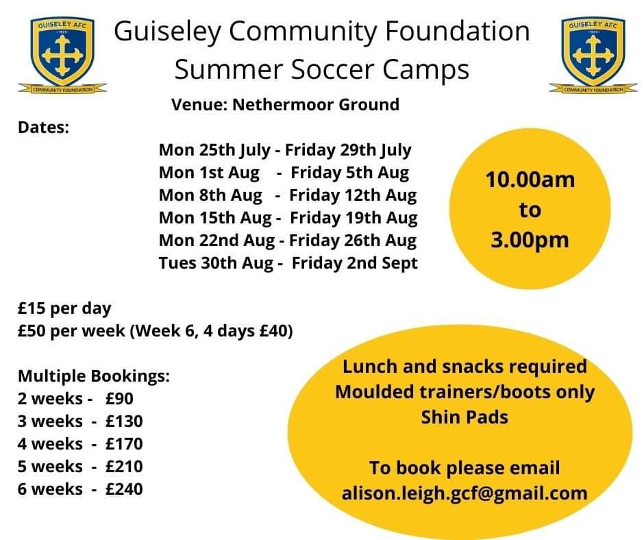 All the details for our Summer holiday camps 👇