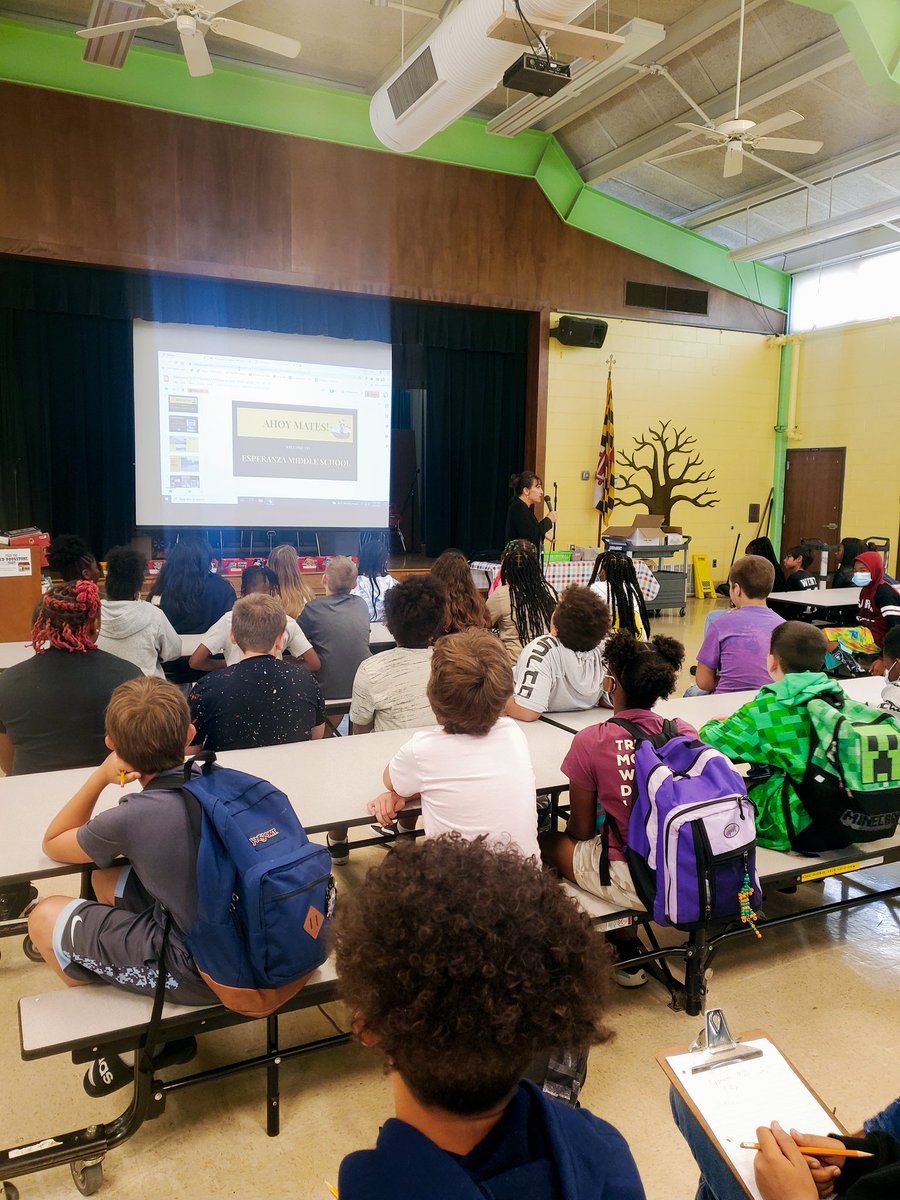 Thank you Ms. Gibb for stopping by to speak to our 5th graders about middle school.