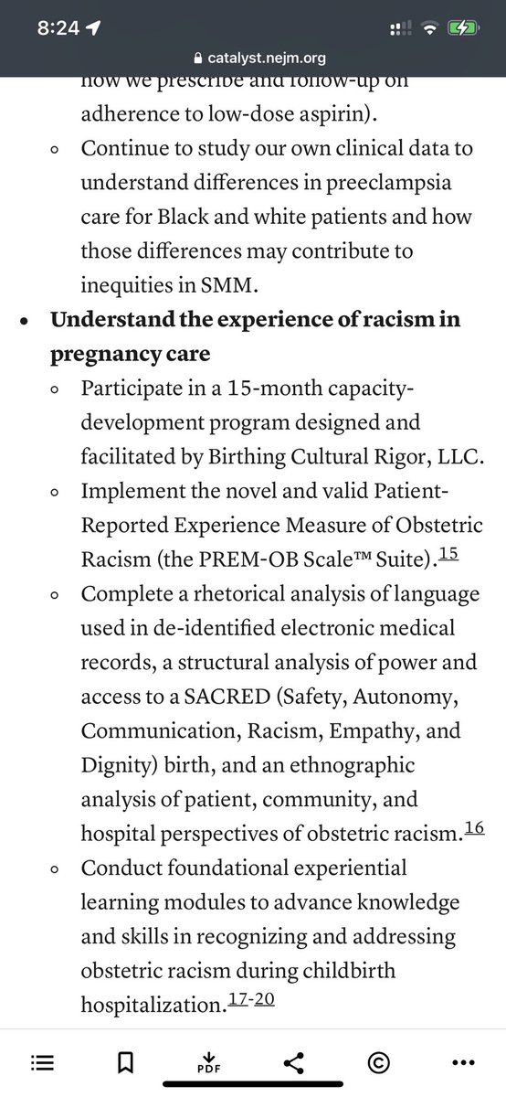 My @CulturalRigor team &amp; I are so excited to partner w/ <a href="/The_BMC/">Boston Medical Center</a> <a href="/ResilientSP/">Resilient Sisterhood Project</a> to advance institutional awareness, action, &amp; accountability to #EndObstetricRacism &amp; #PromoteSACREDBirth 
Our 1st citation of our 15 Mon Community-Hosp capacity dev prog is in <a href="/nejmcatalyst/">NEJM Catalyst</a> ✊🏾🙌🏾👊🏾👏🏾