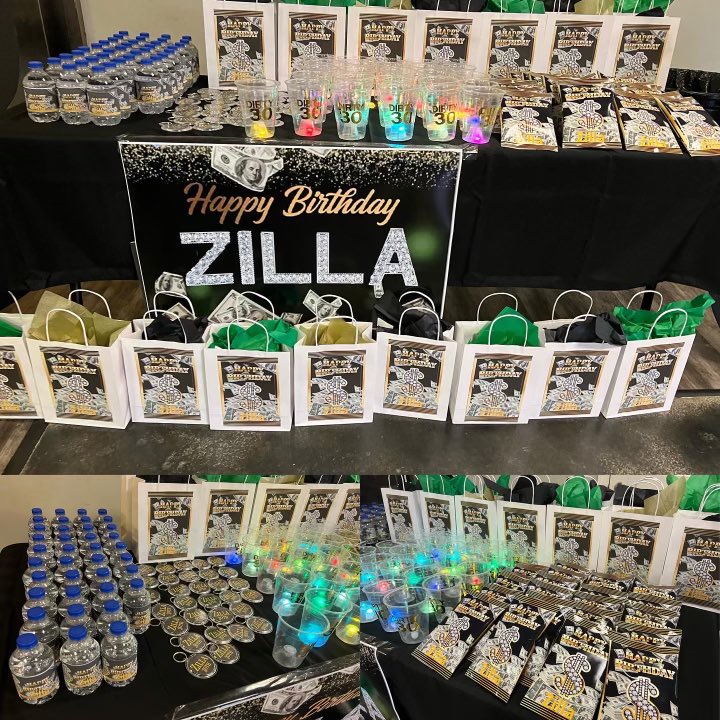 ttoossiiee's tweet photo. Zilla’s 30th Bag of Money Birthday Celebration 💚💰
Toosie’s ABC x J’xn’s Creations
Book with us for your party needs!💙
#eventstylist #eventdecor #custompartyfavors #moneytheme https://t.co/vp9Jsea7xE