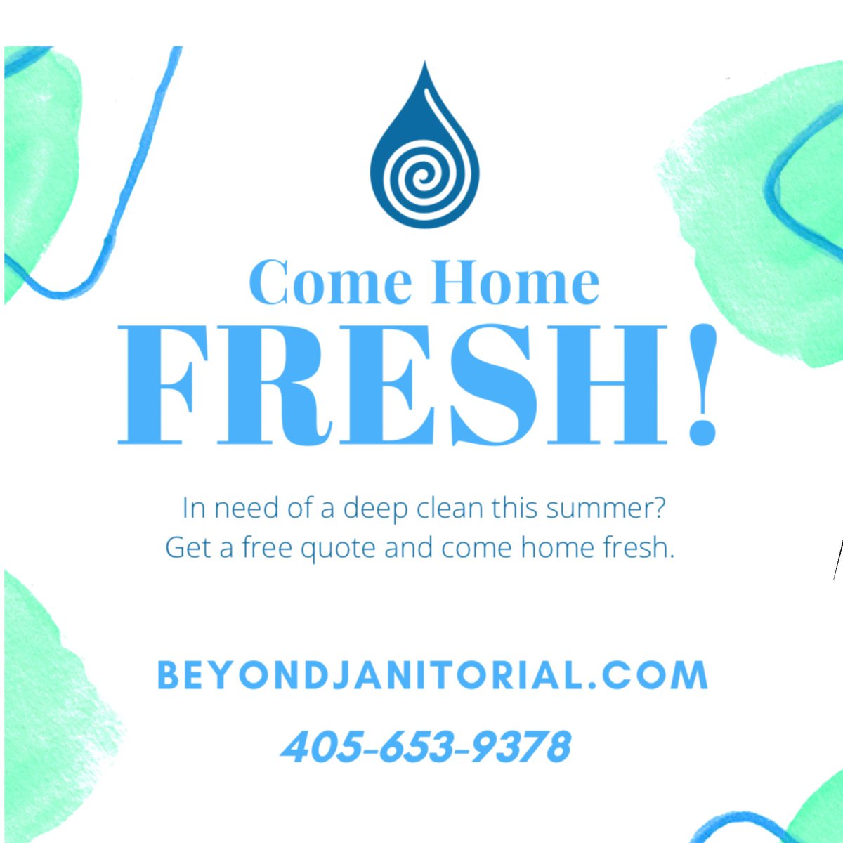 BeyondJanitor's tweet photo. Going on vacation this summer? Or need a deep clean? Go to our website or give us a call for a free quote. Come home FRESH! https://t.co/iuiBp9gn9v