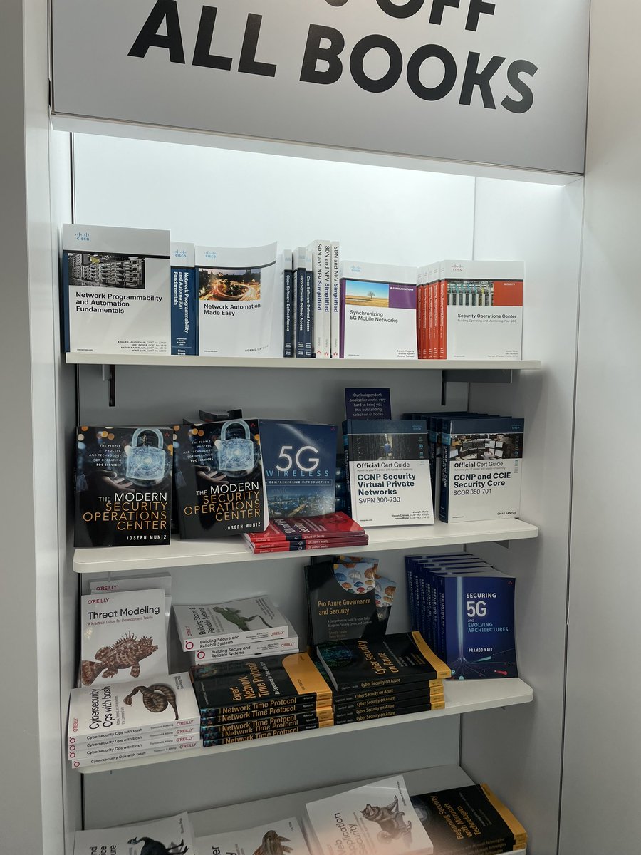 Three of my books are in the RSA bookstore <a href="/RSAConference/">RSAConference</a>