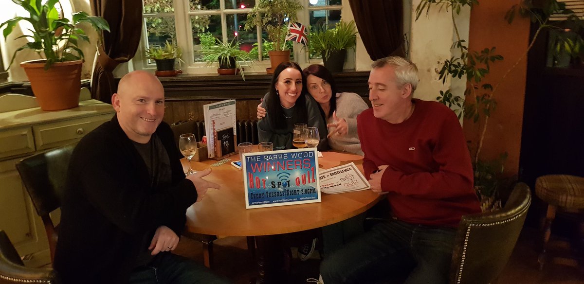 HotSpotQuiz's tweet photo. TUESDAY - @TheParrsWood in #Didsbury is where you can play the @HotSpotQuiz #SmartPhoneQuiz Powered by @SpeedQuizzing
It's FREE to play & starts at 8pm
Pizza & a Pint £10
The Play Your Cards Right Ca$h Jackpot is £337
Book your @LynxTaxis now!
Don't be left #PorkScratching 😉👍 https://t.co/hyubuQDp4u