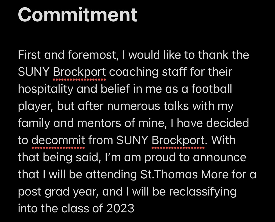 mikevolt_44's tweet photo. I will be attending @STMCT_Football for a post grad year, and will be reclassifying into the class of 2023. My recruitment is 100% open. And thank you to @Coach_Ander5on for this opportunity https://t.co/sZvbPH18gG