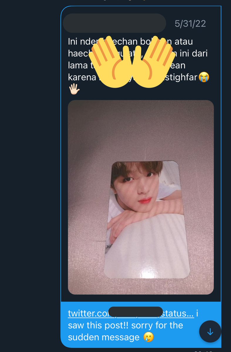 M4RKN0M1N's tweet photo. ‼️AWARENESS TWEET‼️

a reminder to always put watermark/s on your pictures!!

some people are using the pictures that doesn’t have watermarks to scam other people. what’s worse is that these people are foreigners,, 😬 https://t.co/Duk7cQ9dNt
