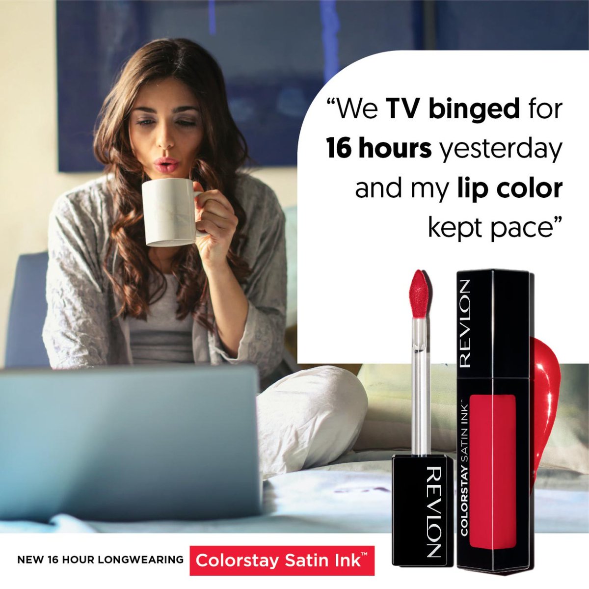 RevlonIndia's tweet photo. Aaaah, describe it in one line...surprisingly comfortable, flake proof, full coverage and non-drying. I mean my Satin Ink of course!! 😉💄💋
#revlon #revloncolorstay #notouchups #satinink #lipcolours #lipstick #revloncolorstaysatinink #revlonmakeup #revlonlipstick #makeup https://t.co/bLSl4CWiGY