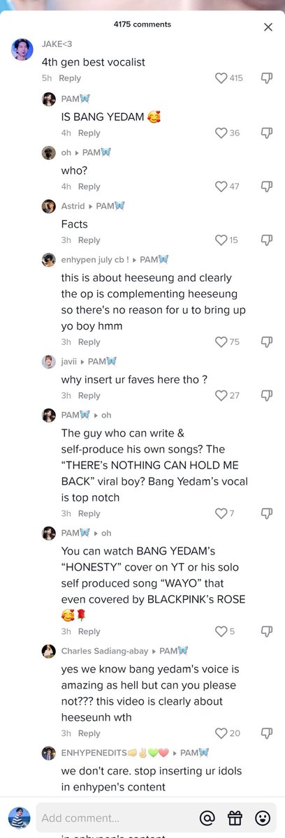D4INTYJAY's tweet photo. teumes really never fail to insert themselves into our own business like the video is clearly about Hee and the comment is praising him so why would they even think of mentioning their faves when it's clearly not about them😭 make ur own tiktok i beg https://t.co/erJVTVkJkR