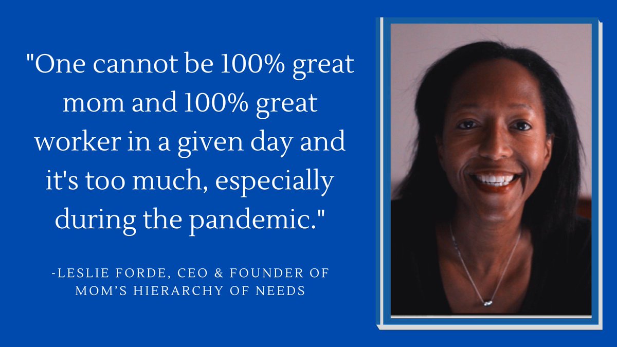 What we expected of #workingmoms during a global pandemic was preposterous. How can we get back to investing in ourselves? How can we get employers to support moms? @momshierarchy gives us her thoughts. Listen here: bit.ly/LeslieForde