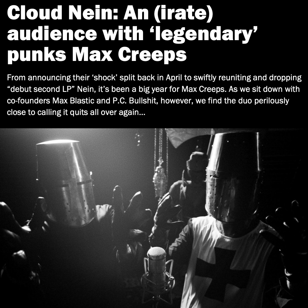 MaxCreeps's tweet photo. Official statement from Max Blastic regarding the recent Max Creeps @KerrangMagazine interview.

Full story: https://t.co/6F9fEUaCot

#maxcreeps https://t.co/kosn3KpSy5