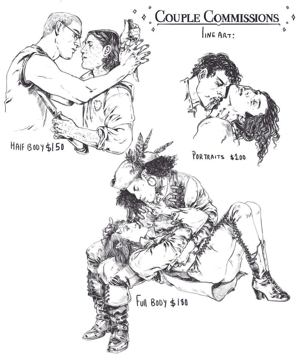 Couple commissions are open, 5 spots available, please conta」well_dipper 🔜  Flame Con O146の漫画