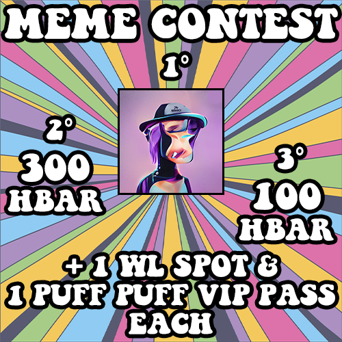 🚨HCC MEME CONTEST🚨

First prize: <a href="/BoredHashClub/">Bored Hash Club 🌴</a> Gen. 02 (fp. 5,5k hbar)

To enter:
- Follow <a href="/HCannabisClub/">HBAR CANNABIS CLUB</a> + 💚+ RT
- Create an HCC meme with the images in the comments and share it with the tag #hccmeme

You have 24h to post your best meme⏰

#NFTGiveway #HBARNFT #NFTProjects