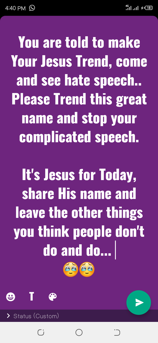 Vickiichambs's tweet photo. If things are happening in the world today, JESUS is the reasiy, Bad things VS Good things it all began because JESUS paid a price which the devil is angry over.
Today is all about him
#Jesusisgoingon
#Jesus
#TuesdayMotivaton
#whatisgoingon
#JesusChrist https://t.co/csWIXw9UJj