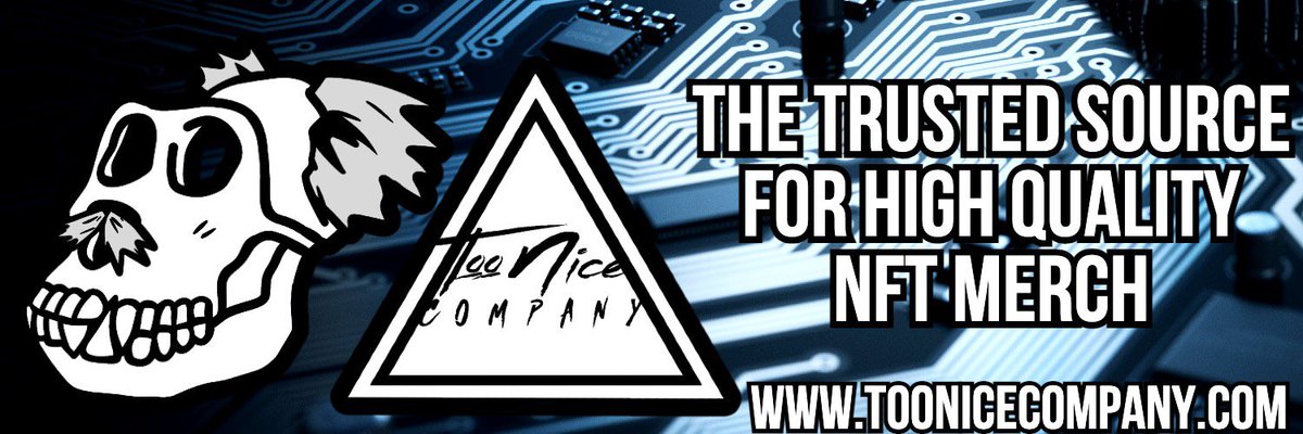 YoBoyTazz's tweet image. If You Guys Arent Following @ShermNft And @toonicecompany Then Your Missing Out On The Best Custom Quality Merch In The Game!!! Dont Sleep On Too Nice Company!! #NFTCustomMerch #CustomMerch #QualityMerch