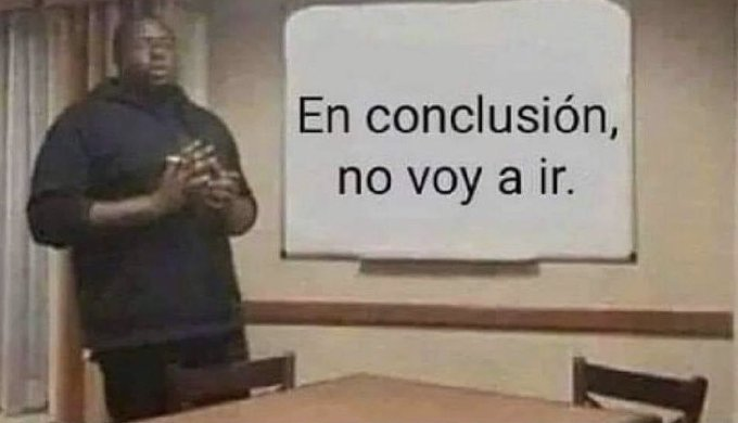 cuando digo “yo te aviso”
