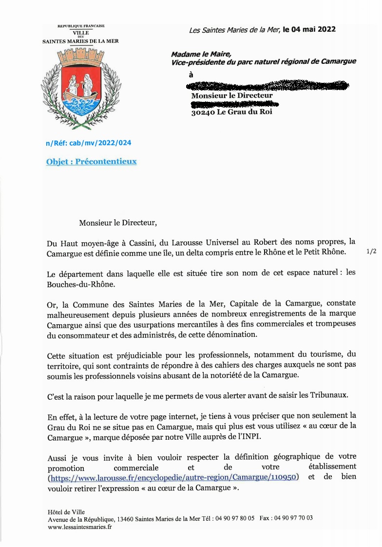 SMariesdelaMer's tweet photo. Usage du nom, appellation et destination #Camargue. Face aux nombreux abus et tromperies commerciales et touristiques, la Ville a saisi les pouvoirs publics et saisira les tribunaux. La Camargue, c'est la....: https://t.co/ff1EXhVecU
@MidiLibreNimes @BFMMarseille @bleuprovence https://t.co/YliYNOt46J