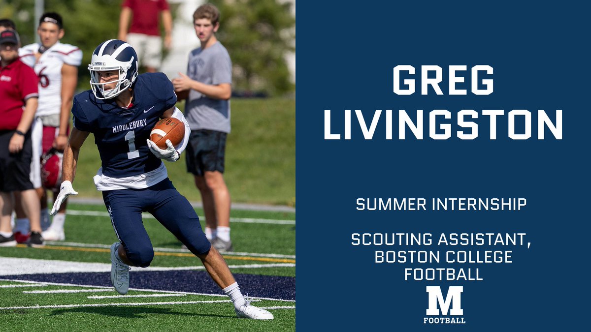 Summer Internship Spotlight: Greg will be working as a Scouting Assistant for Boston College Football in Chestnut Hill, MA