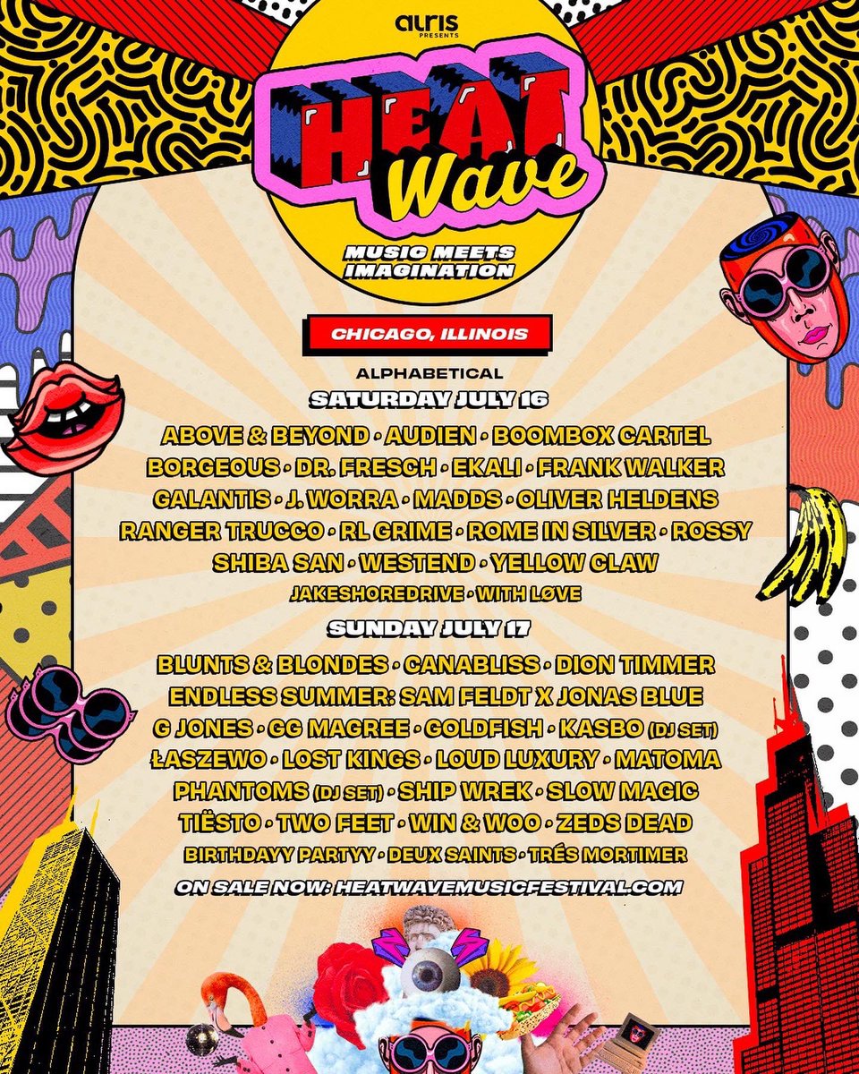 heatwave music festival  lineup 2022