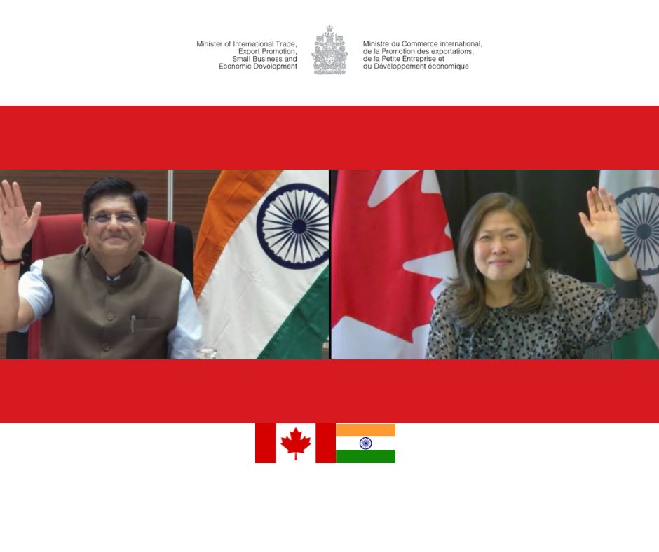 mary_ng's tweet photo. I caught up with @piyushgoyal this morning to ensure our Early Progress Trade Agreement negotiations remain on track. We continue to collaborate on key issues like trade and support our businesses on the road to recovery. https://t.co/Lyvg8LGEWt
