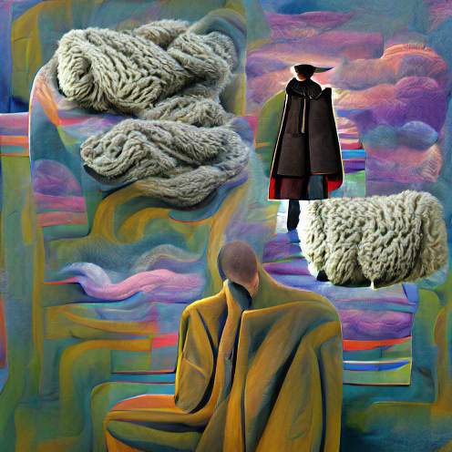 O_T_Human's tweet photo. Riff off of the theme of contemplation while incorporating a wool coat (#DUAB) #art #artist #artwork #nft #nfts #nftcollector https://t.co/NZo2PHvJkc
