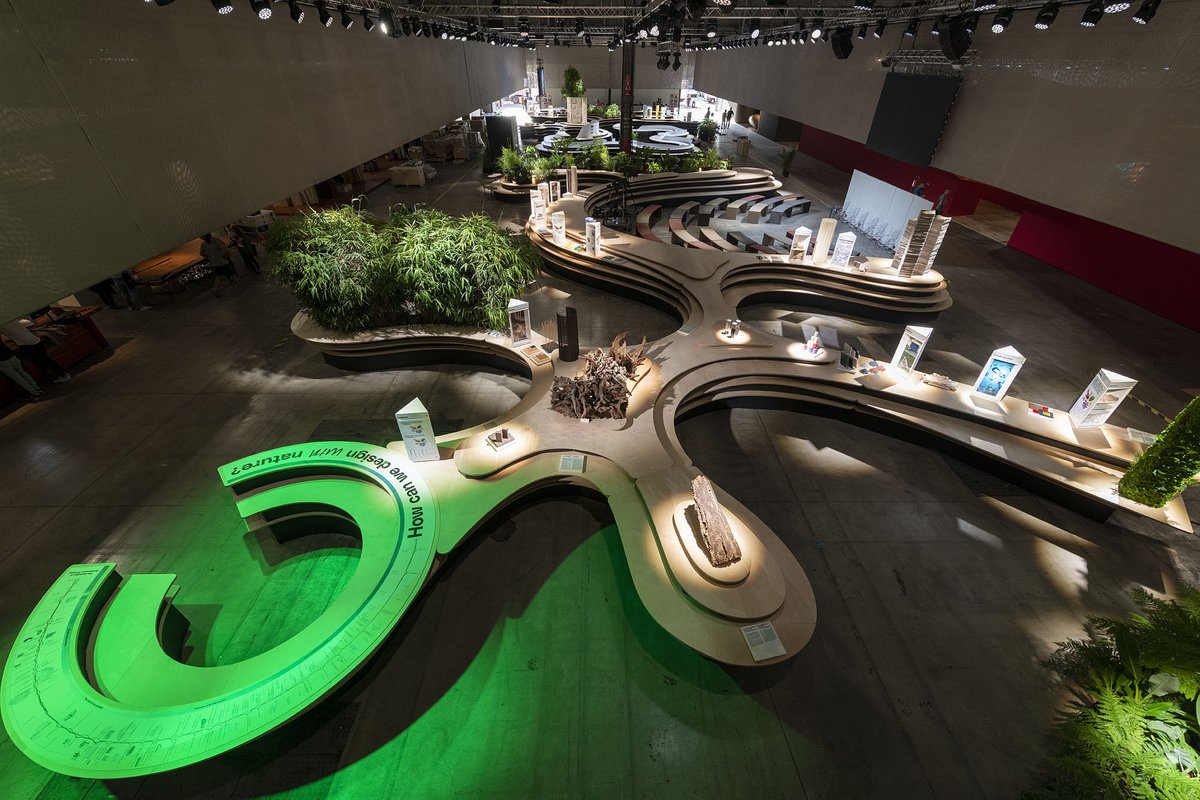 accuratdesign's tweet photo. We’re thrilled to announce our involvement in #SalonedelMobile2022’s centerpiece “Design With Nature,” by @MarioCucinella. "Design" imagines unconventional materials (e.g. discarded textiles and plastic) as sustainable stock for future construction.  Photos: Giovanni De Sandre. https://t.co/dwljCny1PR