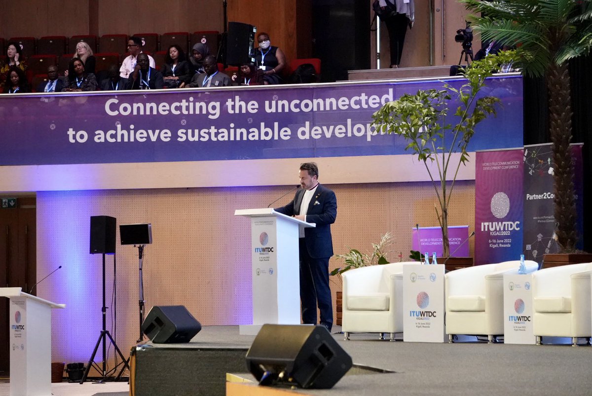 Honoured to have opened
#ITUWTDC. The goal of the
#Partner2Connect coalition: build
#meaningfulconnectivity. Africa has immense potential for reaping the benefits of digital innovation and Luxembourg wants to be a partner in this mission. Here in Rwanda and in the world at large.