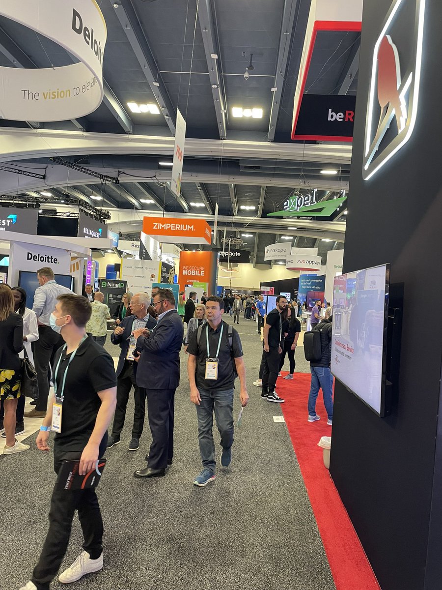 The Expo is open and the booths look amazing! #RSAC