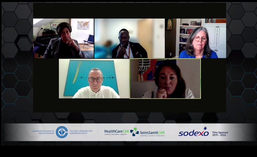 An amazing job by moderator Rosemary Barton <a href="/RosieBarton/">Rosemary Barton</a>, Host of the CBC’s At Issue panel at #NHLC2022 – Screenshot of the Q&amp;A part of the Great Canadian Health Policy Dialogue with <a href="/markbritnell/">Professor Mark Britnell</a> <a href="/ChantalHbert/">chantal hébert</a> <a href="/kwadwo777/">Kwadwo Kyeremanteng</a> <a href="/maryannvmurray/">M Murray</a> - #CDNHealth #cdnpoli