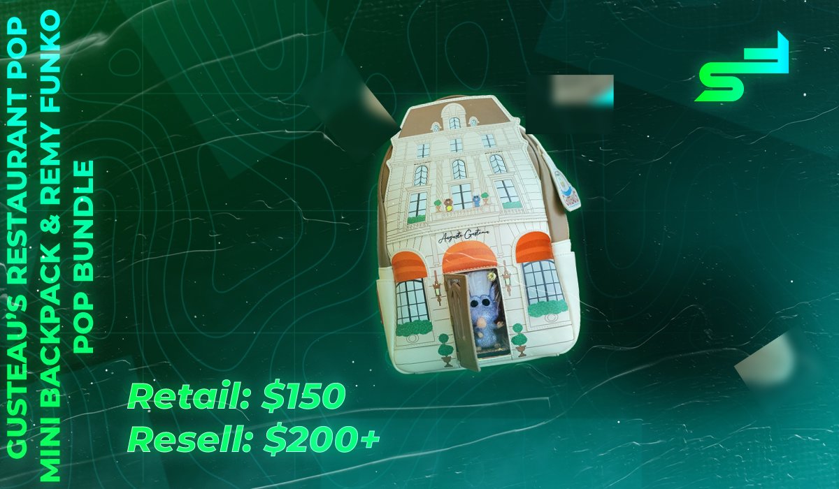 GUSTEAU’S RESTAURANT POP MINI BACKPACK &amp; REMY FUNKO POP BUNDLE💯💯

Our members are ready for this!💯

Are you?🤔

Join <a href="/ShoreFlips/">ShoreFlips</a> today !!

LIKE+RT+Tag= Surprise in your DMs
