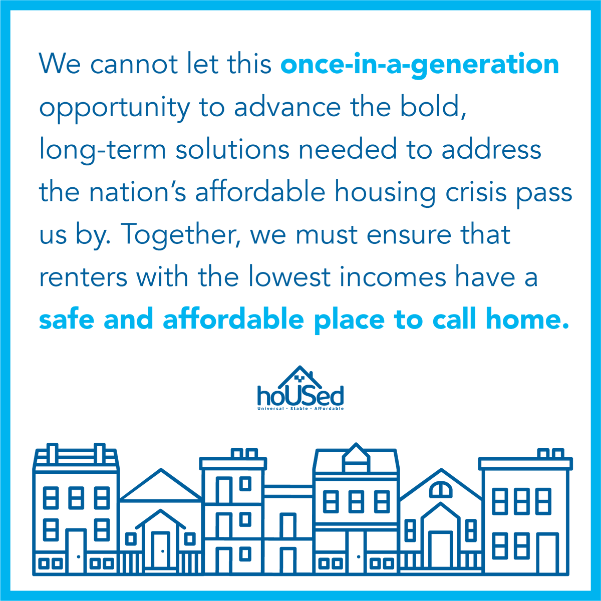 More than ever, bold policies are needed to ensure that people with the lowest incomes and the most marginalized people have a stable, affordable home...contact your reps TODAY & demand affordable housing investment be included in reconciliation!

#HoUSed #HousingInvestmentsNow