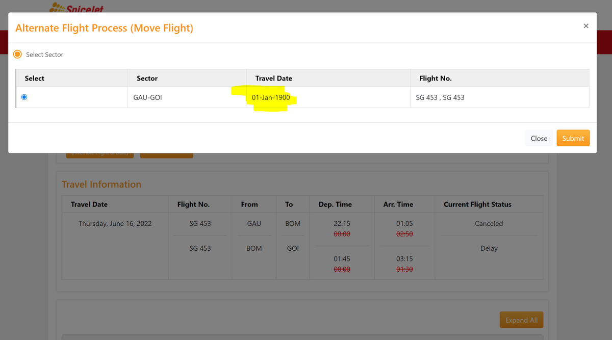 when your airline don't want to give option but they have to <a href="/flyspicejet/">SpiceJet</a>