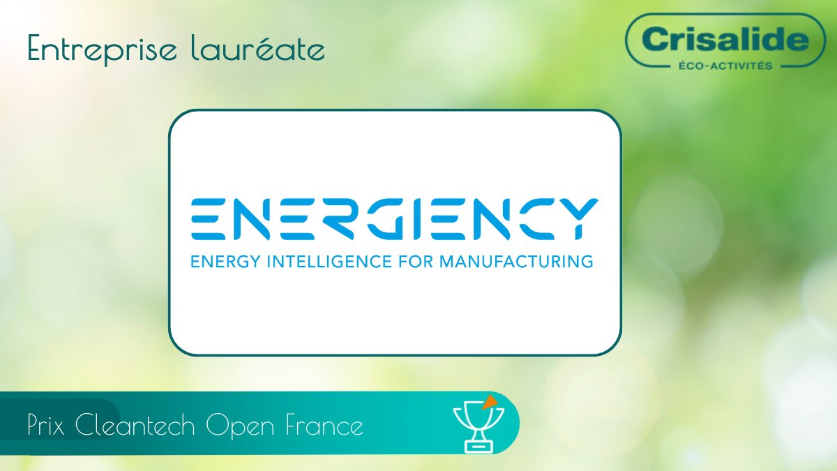 CrisalideEcoAct's tweet photo. Pierre Deron de @cleantechopenFR et Laurence Fortin @regionbretagne  remettent le prix CTO à @energiency, accompagnement et logiciel pour la performance énergétique.

#rencontresCrisalide 
@LeCouventRennes https://t.co/YZuAa96B7h