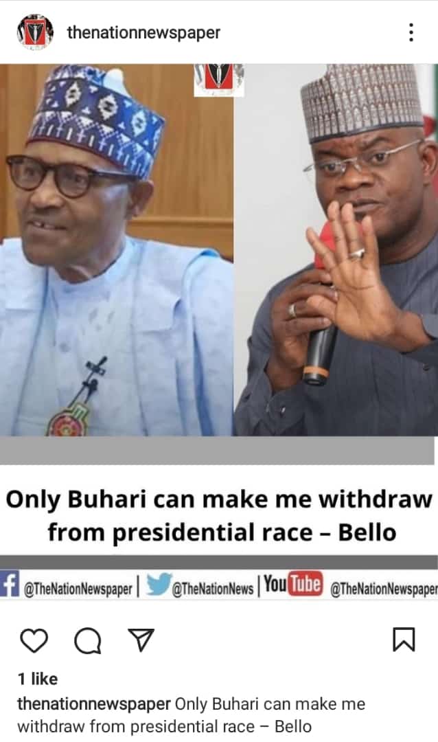 Ahmedhadi1990's tweet image. Governor Yahaya Bello Has captured Sen. Ahmed Lawan.
D` Whte Lion of Africa, The Most Courageous.

#Hope23
#Bello4APCticket