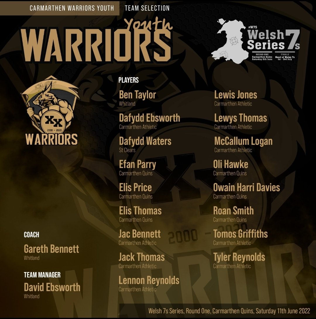 Warriors 7s (Wales). (@warriorsplayers) on Twitter photo A unique time for us, the first u18s to play for the Warriors <a href="/HeartofWales7s/">Heart of Wales 7s</a>
#localtalent A unique time for us, the first u18s to play for the Warriors <a href="/HeartofWales7s/">Heart of Wales 7s</a>
#localtalent