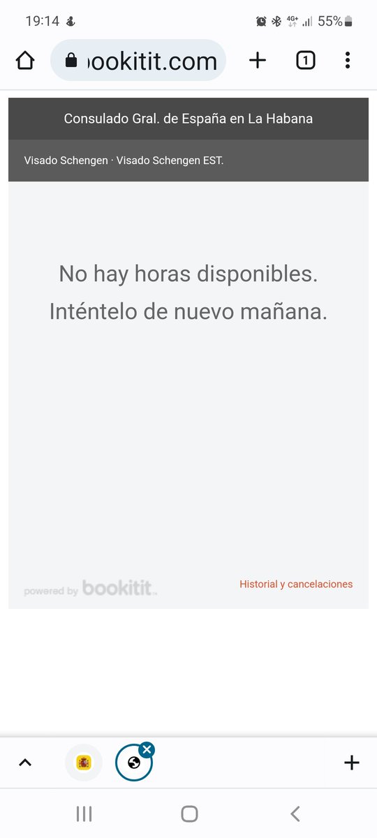 Fernand73002012's tweet photo. @ConsEspLaHabana El link para sacar cita siempre responde con esta página, aún intentando varias veces en distintos horarios, qué cosa tan extraña! https://t.co/s2JLeOoBGZ