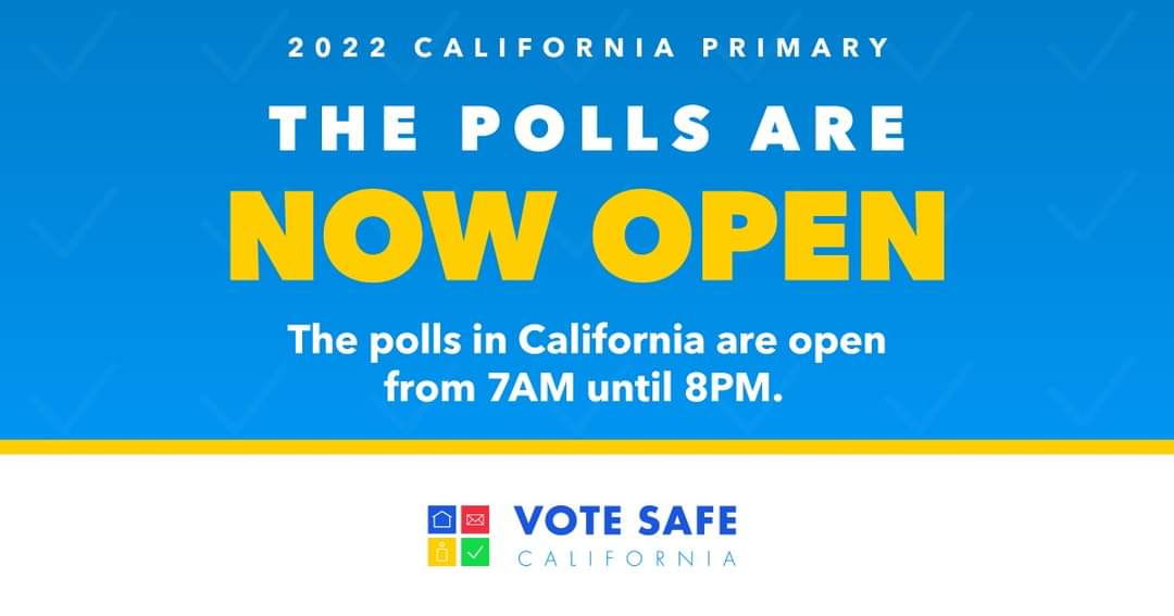 miracleguppy's tweet photo. 🗳💥CA PRIMARY TODAY💥🗳
☀️ Return Signed Ballot By Drop Box NOW
☀️ VOTE In Person JUNE 7 7am-8pm
☀️Primary can be "real Win"
Info: https://t.co/r7UykEauTH
#PostcardsToVoters #CADem #Cofran4Placer #Gill4Kern
#VoteKatiePorter
#WorkingForPlacer #PauldingForSupervisor https://t.co/rdNYCqmt3H