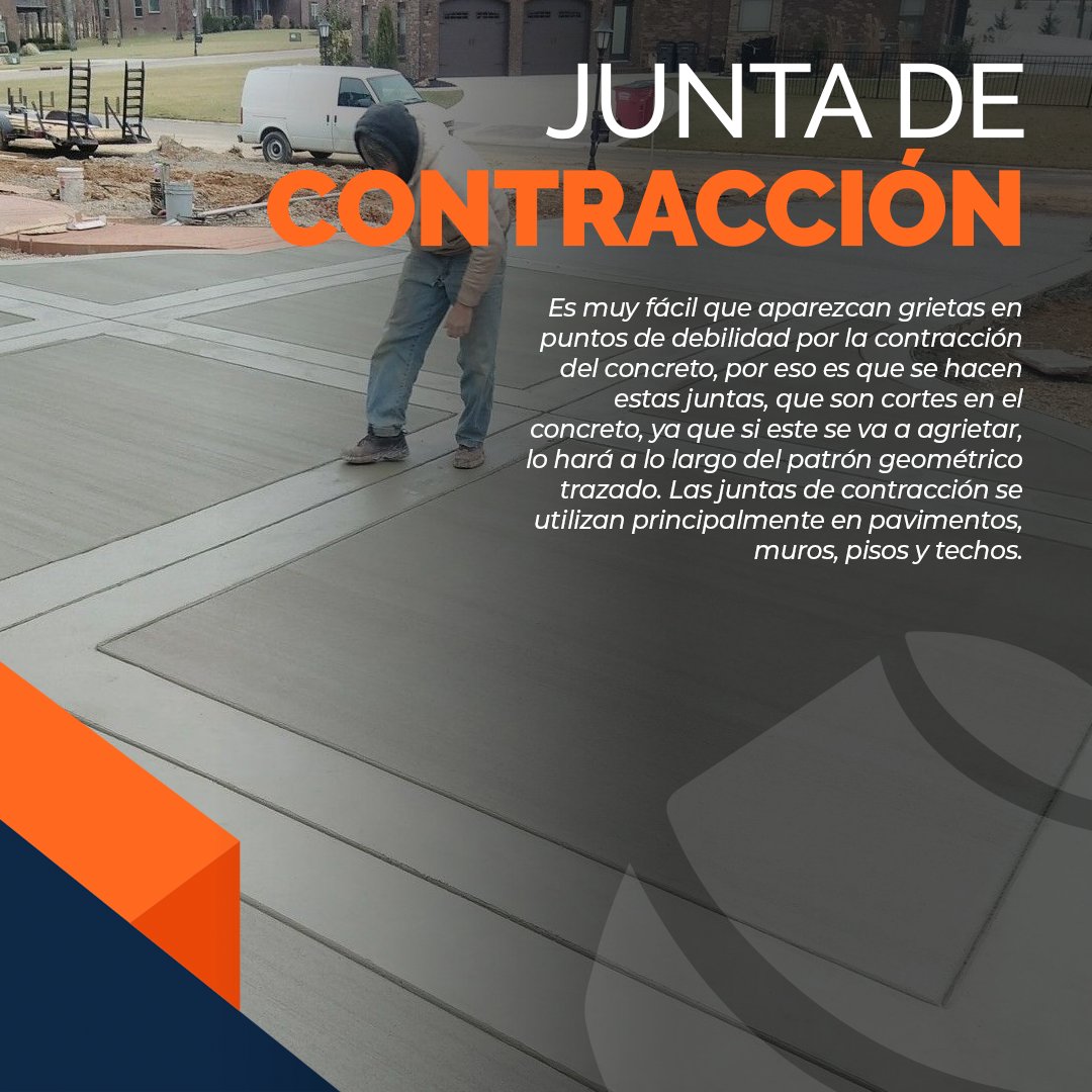 Dormermx's tweet photo. Las juntas son separaciones o aberturas que se hacen en las estructuras rígidas para darles facilidad de movimiento y flexibilidad, evitando fragmentaciones que podrían llegar a tener.
Dentro de las juntas que se pueden realizar en el concreto existen 4 tipos: https://t.co/0w3dcy2xaC
