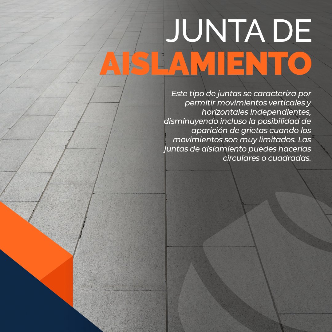 Dormermx's tweet photo. Las juntas son separaciones o aberturas que se hacen en las estructuras rígidas para darles facilidad de movimiento y flexibilidad, evitando fragmentaciones que podrían llegar a tener.
Dentro de las juntas que se pueden realizar en el concreto existen 4 tipos: https://t.co/0w3dcy2xaC