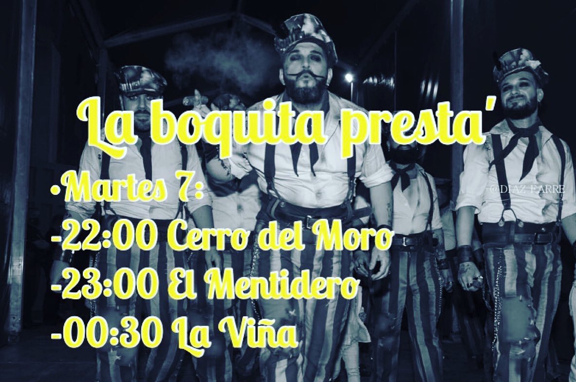 Hoy martes, la boquita gaditaneando☺️🌀☺️🌀<a href="/LaComparsaKikeR/">La Comparsa del Remolino</a>