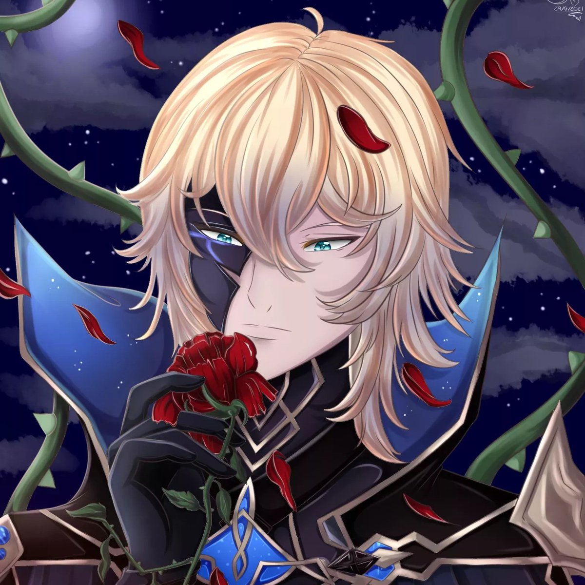 StarMakesart89's tweet photo. This was part a Genshin colalb about a year ago
I got Dainsleif
He is my favourite, and his story in the chasm hit hard *cries*
Drawn and coloured by me ❤️
#dainsleif #Genshinlmpact #Rose #fanart #Genshinfanart #dains https://t.co/G0HUuDZgrZ