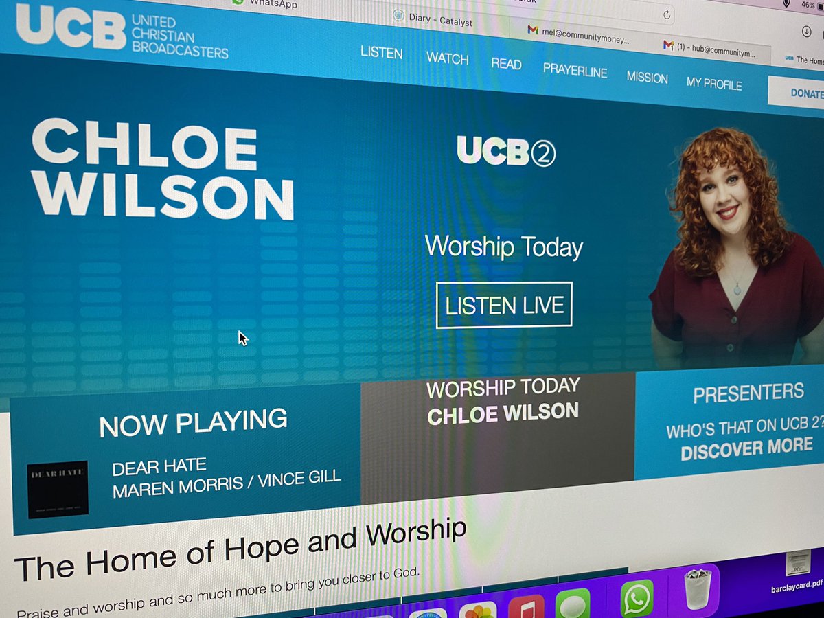 Meldodd73's tweet photo. Nice to hear my favourite secular music artist @MarenMorris on U.K. Christian radio with @chloeonradio on @UCBMedia https://t.co/QlHWm4SLB7