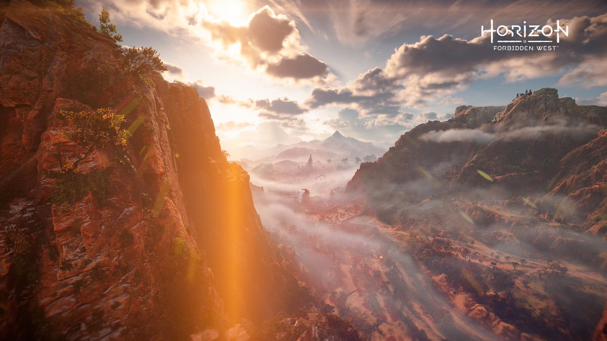UncleRogers's tweet photo. #PS5Share, #HorizonForbiddenWest they added new game+ and im still amazed by the scenery https://t.co/xNIfmd22AB
