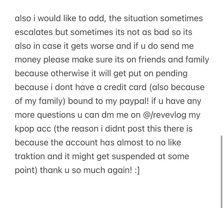 mellohibench's tweet photo. // abuse , sexual abuse , starvation 
it’s pretty heavy so only read if you’re comfortable

hi everyone!! please read this and rt, any donations would be so greatly appreciated because i want to help my gf get out of this awful situation, thank you so much https://t.co/sVgfkt994m https://t.co/OrO9OTpI7t