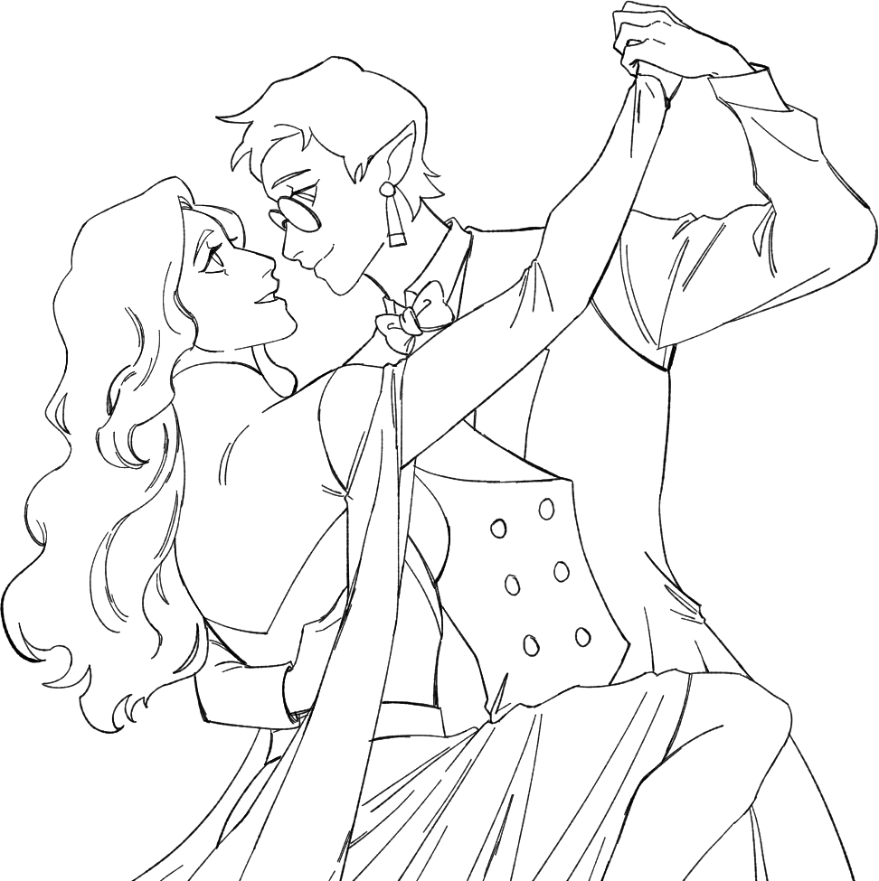 today was honestly such a stressful day but at least I got the lineart done! 