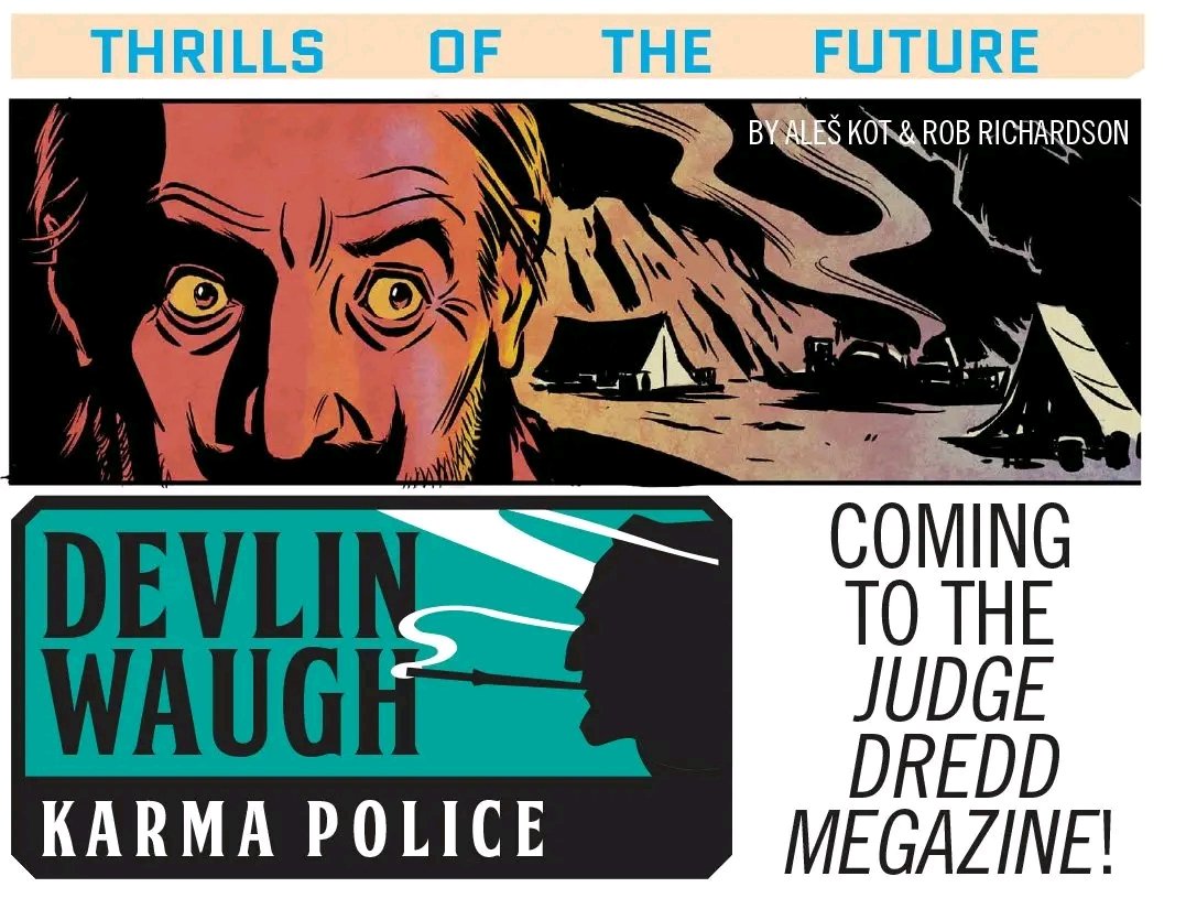 FatRobotDraws's tweet photo. 2000AD comic has teased the series that I'm working on with writer Aleš Kot! #DevlinWaugh #JudgeDreddMegazine #2000AD #HorrorComics #HorrorArt #ComicBooks #SwimmingInBlood #Vampires #Exorcist https://t.co/s5F0Ef0ur4