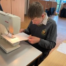 Our students have loved learning how to use the sewing machines in preparation for making their cushion covers.  #sewing #CushionCovers #DesignandTechnology #Textiles